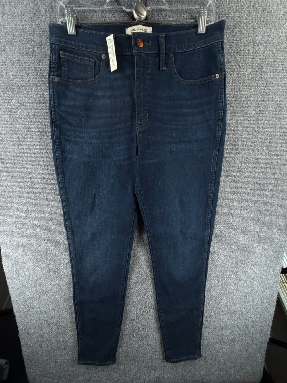 NWT Madewell Jeans Size 29 Dark Wash Denim Blue High Rise Skinny Cotton Blend